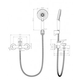 Смеситель Lemark Minima (LM3814C) для ванны