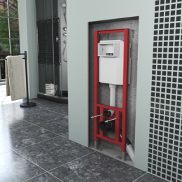 Инсталляция с белой клавишей D&K 400*165*1160мм (DI8640116)