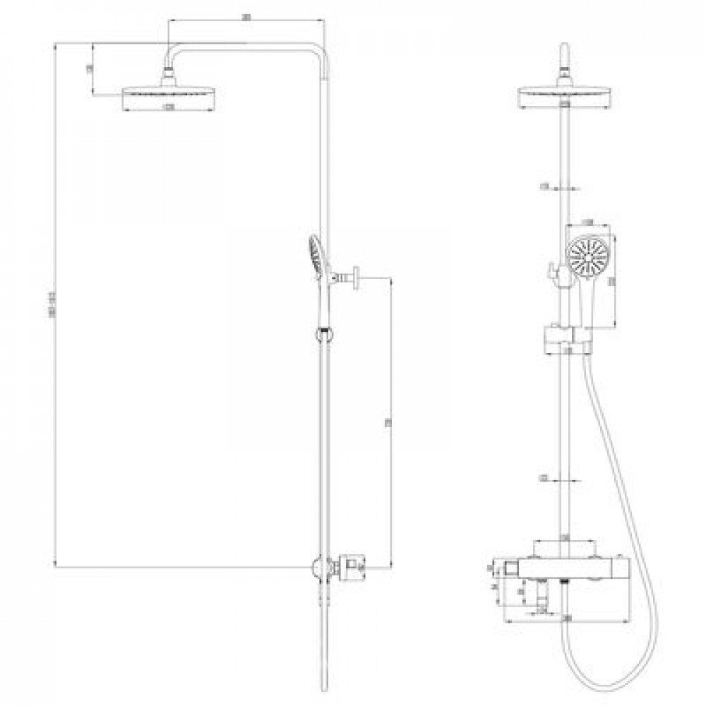 Душевая система Lemark Bronx (LM3772GM)