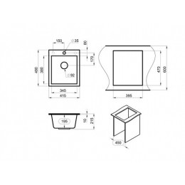 Кухонная мойка GRANULA (4201, ПЕСОК)