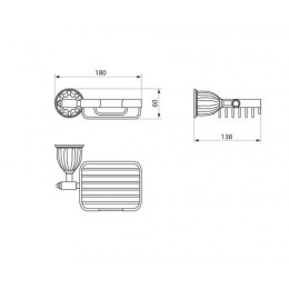 Мыльница решетка RUSH Socotra (ST12410)