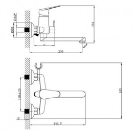 Смеситель универсальный Lemark Partner (LM6513C)