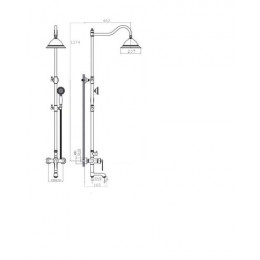 Душевая система RUSH Flores (FLG0835-5)