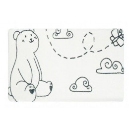 Коврик для ванной Fixsen Teddy Air  белый 50х80см (FX-6001T)