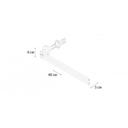 Полотенцедержатель FIXSEN Europa рога 2-ой (FX-21802A)