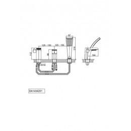 Смеситель для ванны DK Berlin Freie (DA1434201)