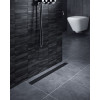 Душевой лоток TIMO Drain System 800 с вставкой "lines", Чёрный (DS230108/03)