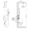 Душевая система встроенная с термостатом Timo Selene черный (SX-2239/03SM)