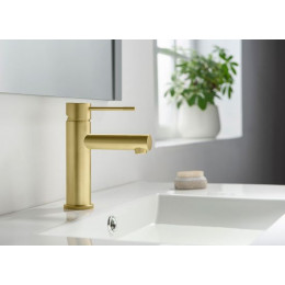 Смеситель для раковины Timo Saona (2361/17F) золото матовое