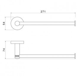 Полотенцедержатель Timo Saona белый матовый (13051/16)