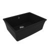 Кухонная мойка Lemark SINARA 540-U подстольного монтажа из кварцгранита цвет: Антрацит  (9910073)