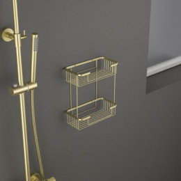 Полка двойная Timo Saona золото матовое (13083/17)