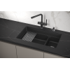 Кухонная мойка GRANULA Kitchen Space (7304U, ЧЁРНЫЙ)