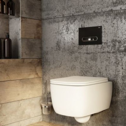 Клавиша смыва IDDIS Unifix универсальная матовый черный 071 (UNI71MBi77)