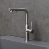 Смеситель Lemark Expert для кухни с вытягивающимся поворотным изливом (LM5085S)