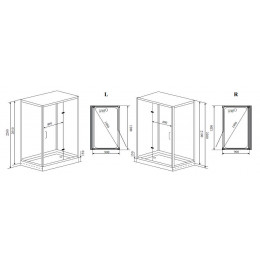 Душевая кабина Timo Premium PURO 90*120*220  (H-510L)