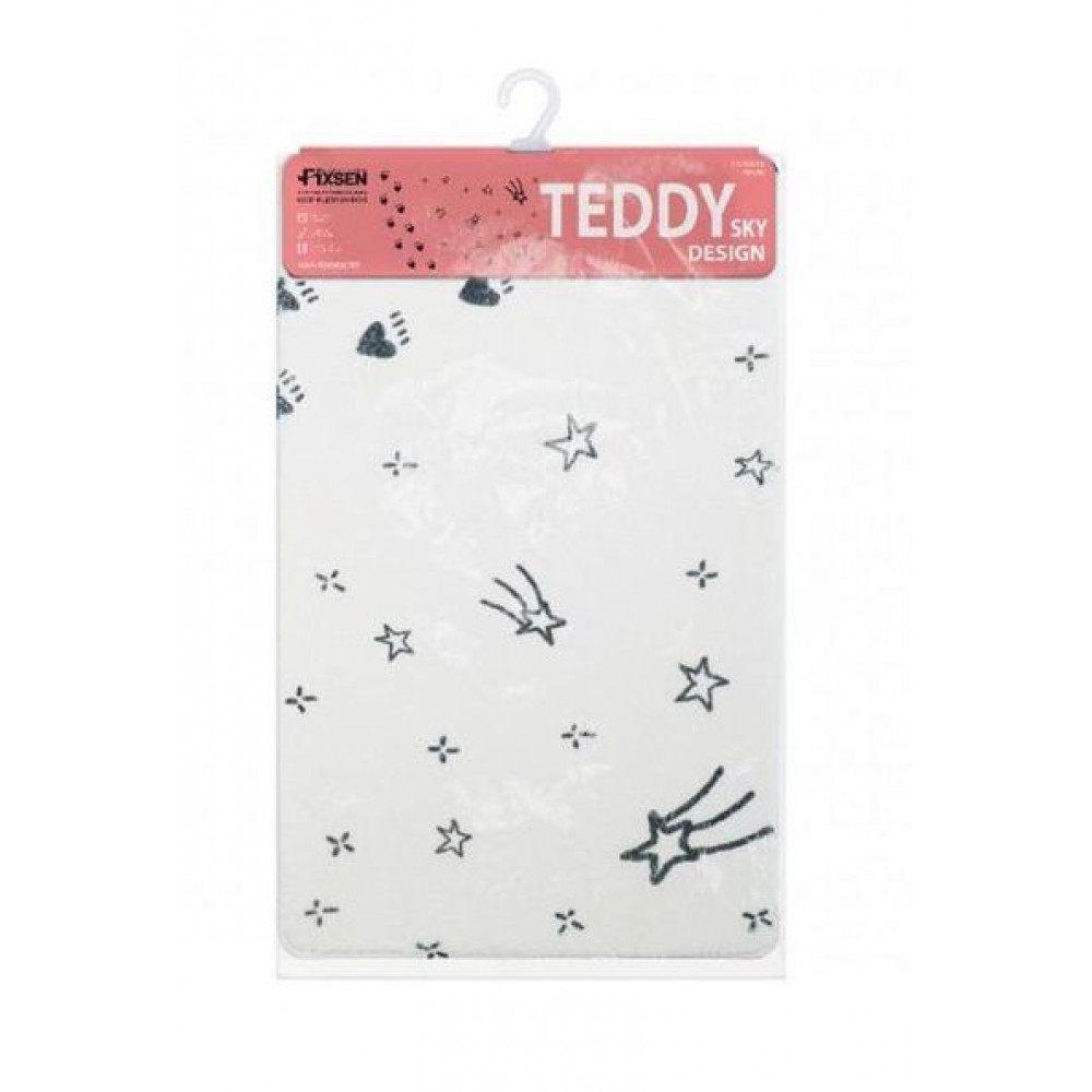 Коврик для ванной Fixsen Teddy Sky  белый 50х80см (FX-6001S)