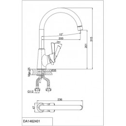 Смеситель для кухни DK Rhein Schiller (DA1462401)