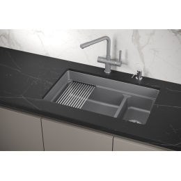 Кухонная мойка GRANULA Kitchen Space (7304U, АЛЮМИНИУМ)