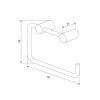 Держатель для туалетной бумаги без крышки IDDIS Petite, матовое золото (PETG000i43)