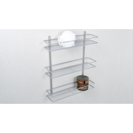 Полка Fixsen прямая трехтажная цвет серый (FX-730-3)