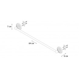 Полотенцедержатель FIXSEN Retro трубчатый (FX-83801)