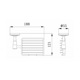 Мыльница решетка RUSH Balearic (BA39410)