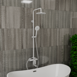 Душевая система, белый, D&K Bayern.München (DA1563708B18)