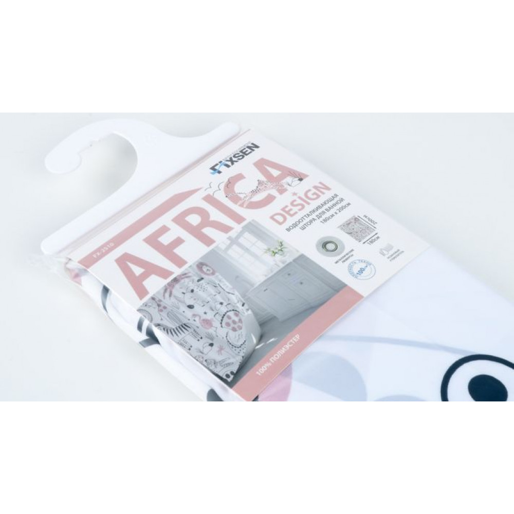 Штора для ванной Fixsen Design  Africa (FX-2510)