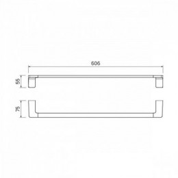 Полотенцесушитель одинарный IDDIS Slide нержавеющая сталь (SLIBS10i49)