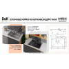 Кухонная мойка D&K нержавеющая сталь сатин (DKS604504)