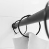 Набор колец для шторы в ванную комнату, металл, черный матовый, IDDIS, (RM01BLOi15)