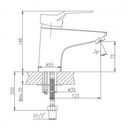 Смеситель для раковины Haiba (HB1063)