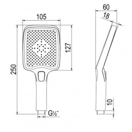Смеситель для ванны с коротким изливом RUSH Thira (TR3635-44)