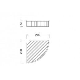 Полка угловая Timo Nelson (160077/02)