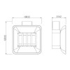 Мыльница Lemark SMOOTH LINE с держателем, графит (9746018)