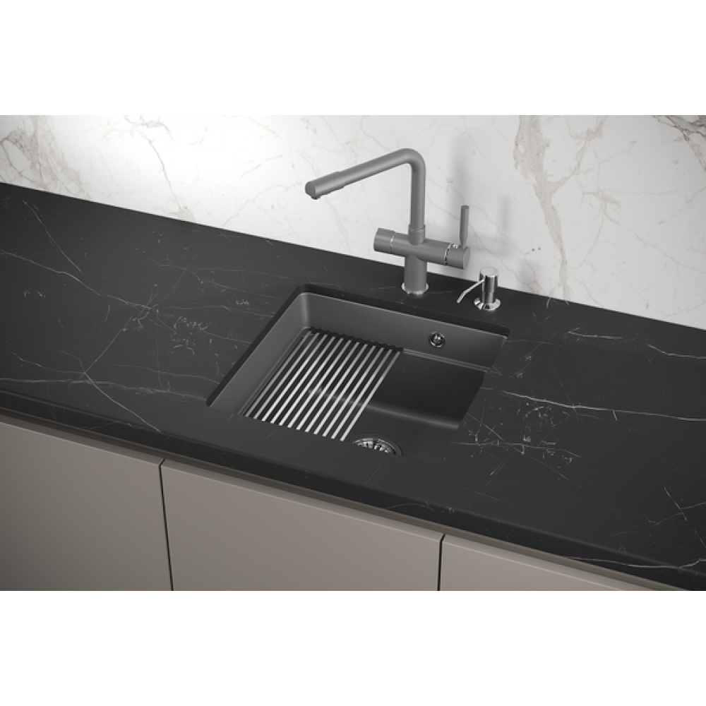 Кухонная мойка GRANULA Kitchen Space (4501U, АЛЮМИНИУМ)