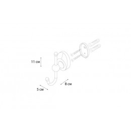 Крючок FIXSEN Europa одинарный (FX-21805A)