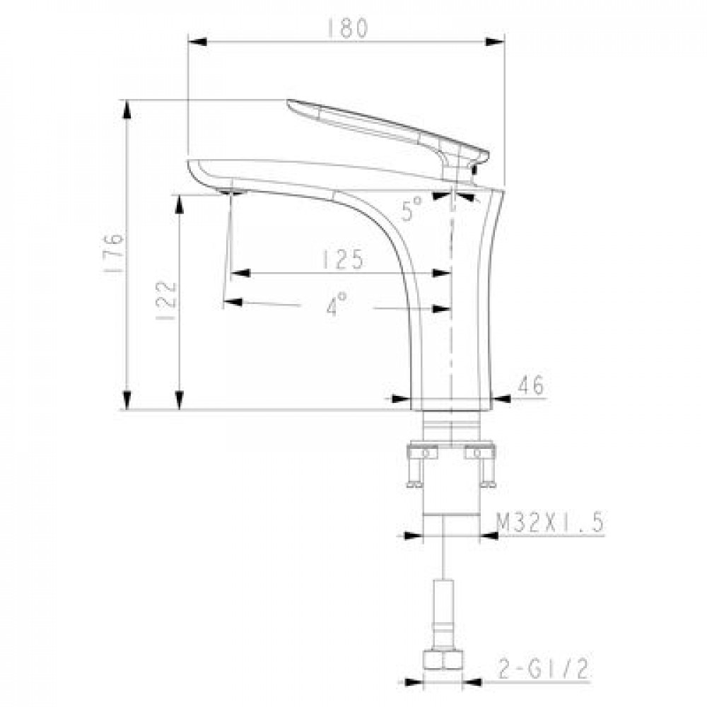 Смеситель для раковины Lemark Bellario (LM6806C)