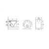 Унитаз подвесной безободковый DK Quadro (DT1516016)