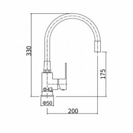 Смеситель для кухни FASHUN (A54302-7)