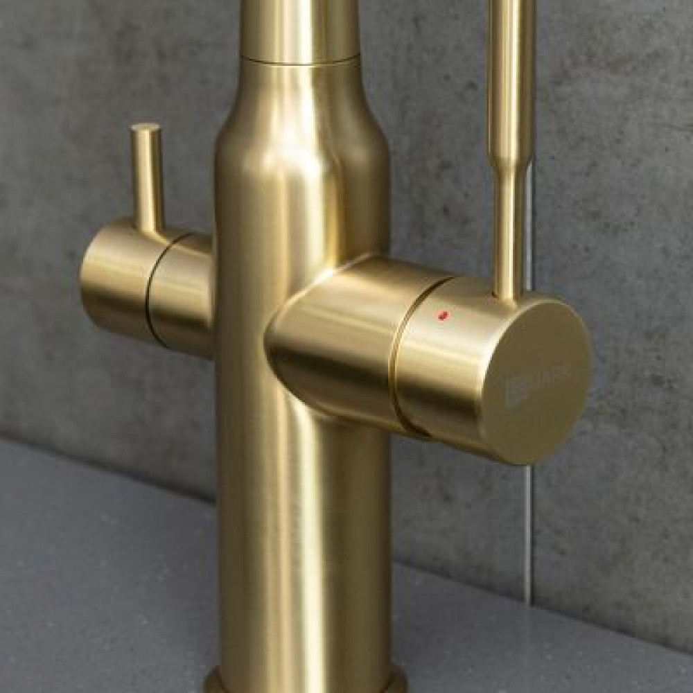 Смеситель Lemark Expert для кухни c гибким изливом, с подключением к фильтру с питьевой водой (LM5083LGN-Black)