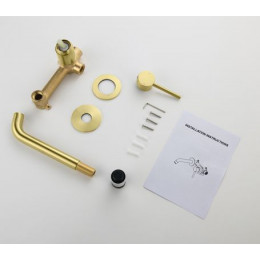 Смеситель для раковины встроенный Timo Saona золото матовое (2372/17SM)