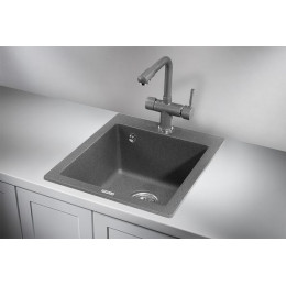 Кухонная мойка GRANULA (4201, ГРАФИТ)