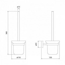 Ерш IDDIS Sena матовое стекло сплав металлов (SENSSG0i47)