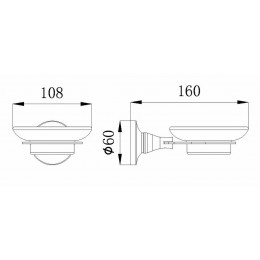 Мыльница стеклянная RUSH Corsica (CO42411)