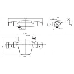 Термостат для ванны и душа ESKO Mikros (T5054)