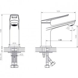 Смеситель для раковины RUSH Socotra (ST1235-11)