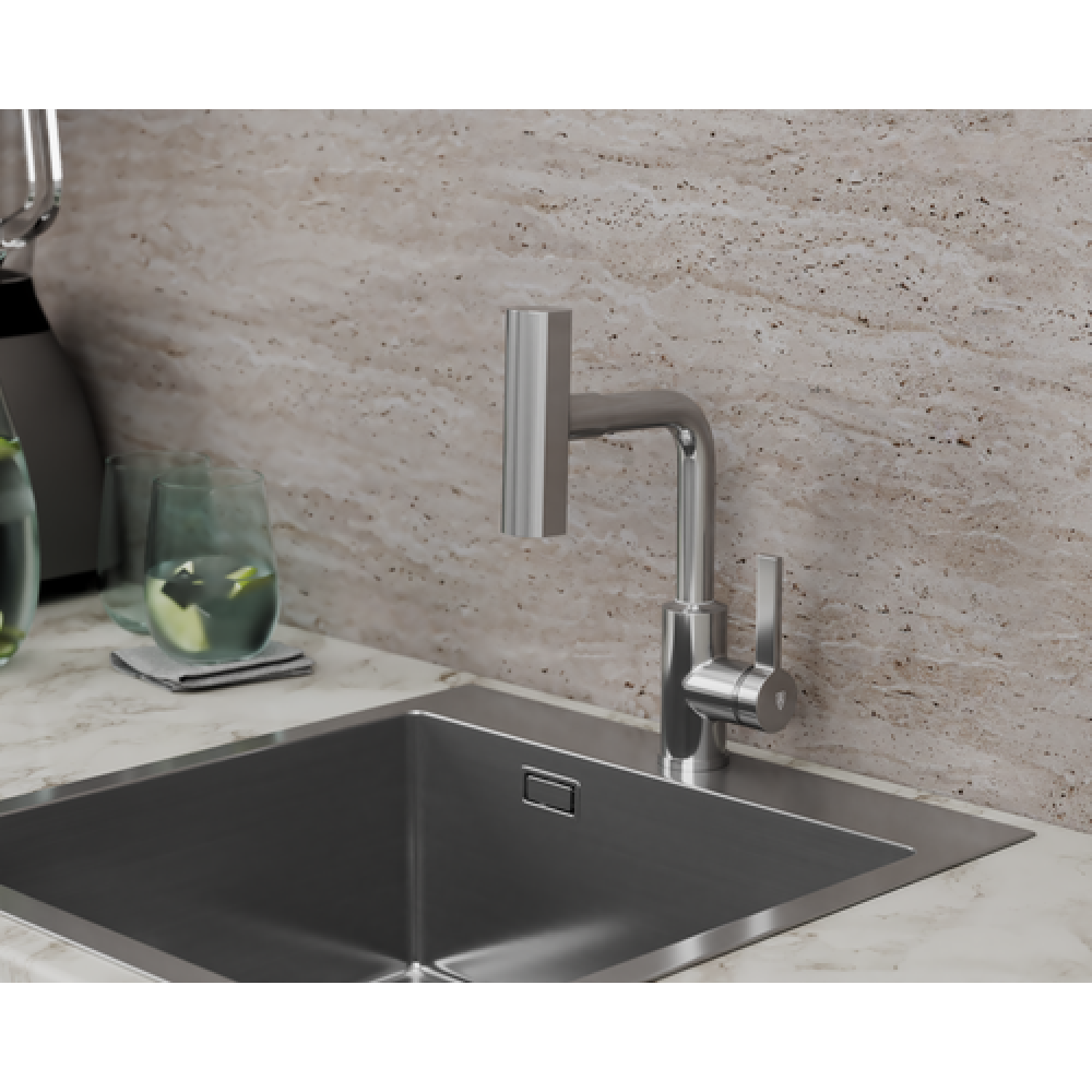 Смеситель для кухни с поворотной лейкой RUSH Tinos (TI3732-17)