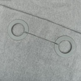 Шторка для ванной серая Fixsen Linum (FX-1535K)